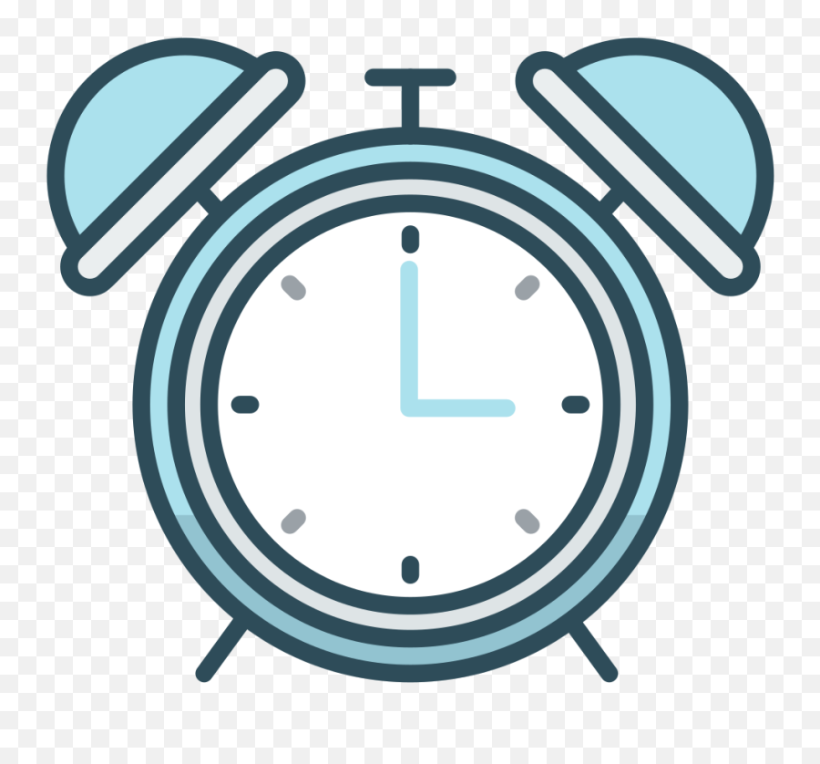 Alarm Clock Icon - Aesthetic Blue Clock Icon Aesthetic Emoji,Clock Icon Png
