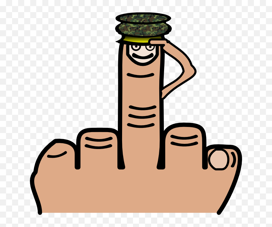 Clip Art Middle Finger 5 - Cartoon Funny Middle Finger Emoji,Finger Clipart