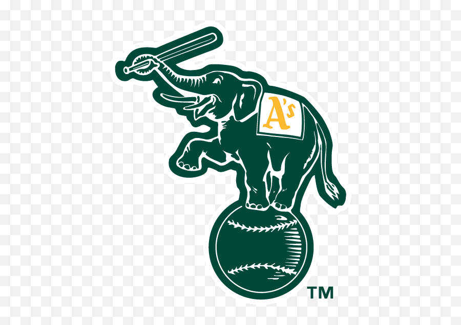 50 Best Logos In Major League Baseball History Bleacher - Oakland Athletics Elephant Logo Emoji,Retro Logos