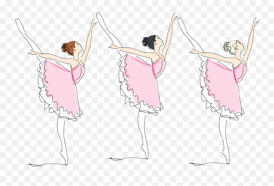 Three Ballet Dancers Clipart Free Image Emoji,Ballet Clipart