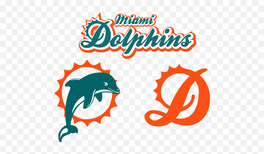 Miami Dolphins D Logo Transparent Png - Miami Dolphins Logo Outline Emoji,Miami Dolphins Logo Png