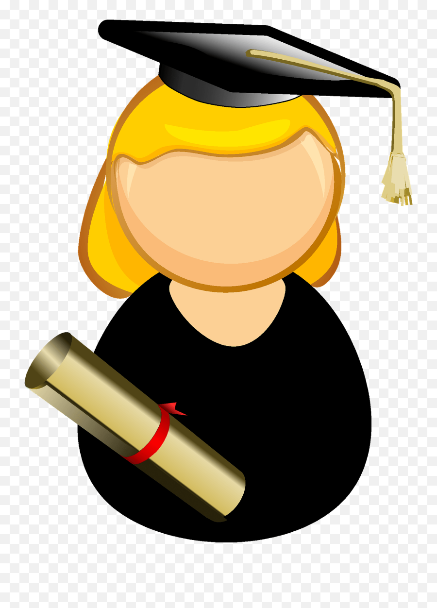Graduated Student Clipart - Graduating Student Clipart Emoji,Student Clipart