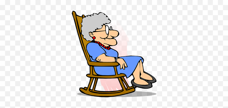 Grandmas Sweet Story - Granny In Rocking Chair Cartoon Emoji,Grandma Png