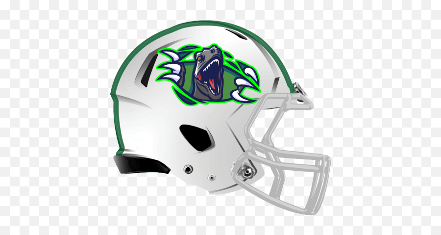 Dinosaur Fantasy Football Logo Helmet - Fantasy Football Helmets Emoji,Dinosaur Logo