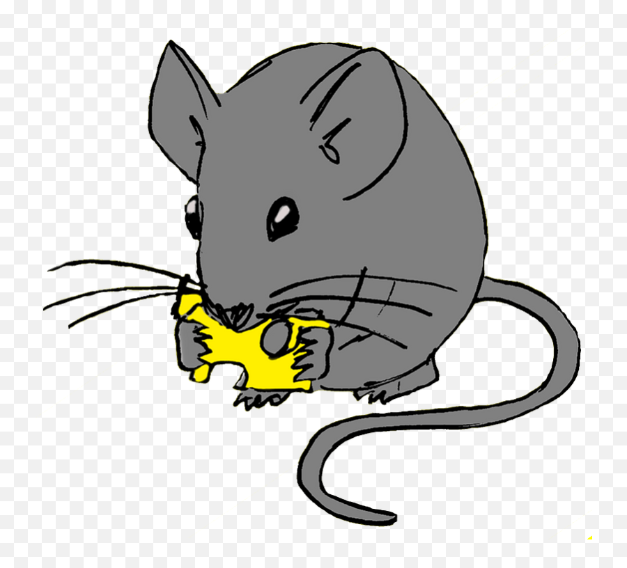 Mouse With Cheese Clipart Free Download Transparent Png - Rat Eating Cheese Clipart Emoji,Cheese Transparent Background