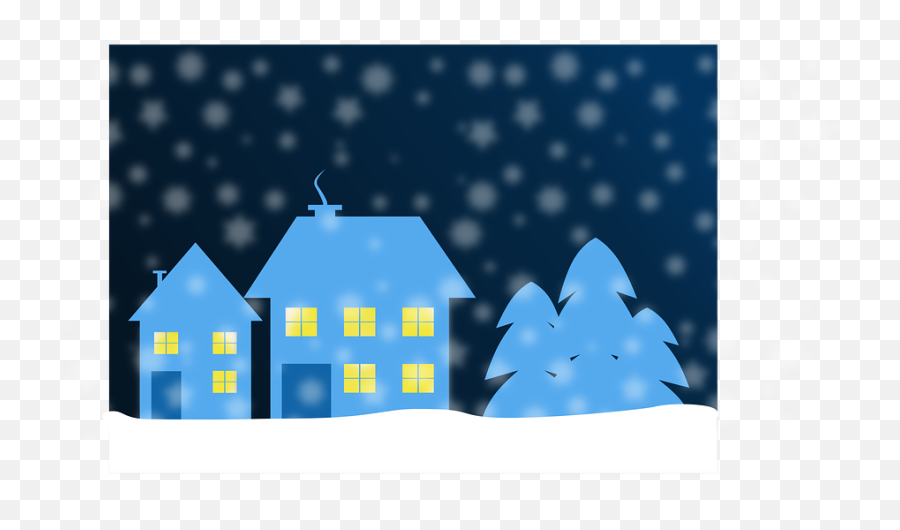 Houses Winter Snow - Snow Emoji,Snowfall Png
