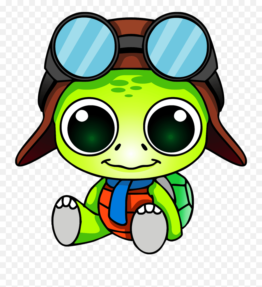 Turtle Pilot Clipart Free Download Transparent Png Creazilla - Turtle Pilot Emoji,Pilot Clipart