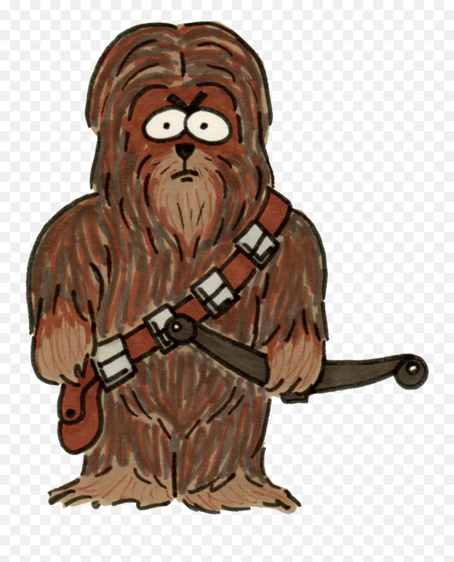 Chewie Toon By Lynn Buchanan Empire Strike Scooby Star Wars - Chewbacca Emoji,Chewbacca Clipart