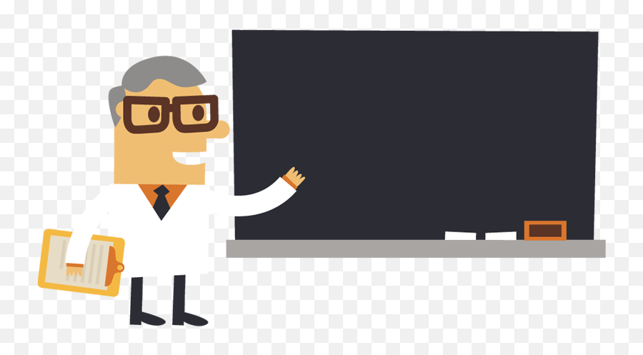 Business Man Standing Pointing At Board - Businessman Emoji,Man Standing Png
