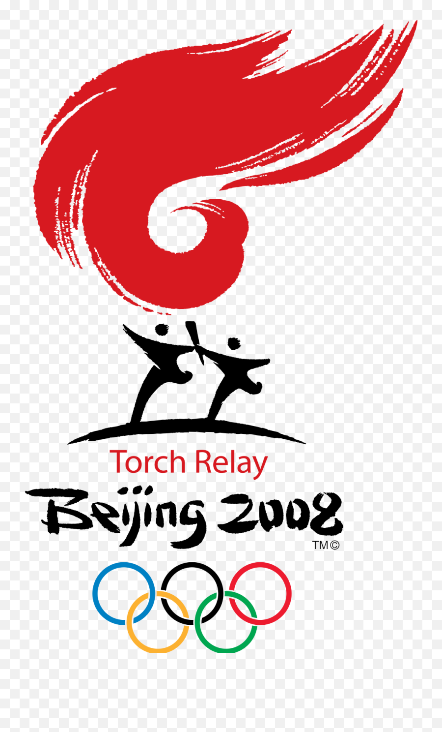 2008 Summer Olympics Torch Relay - Beijing 2008 Logo Emoji,Torches Logo