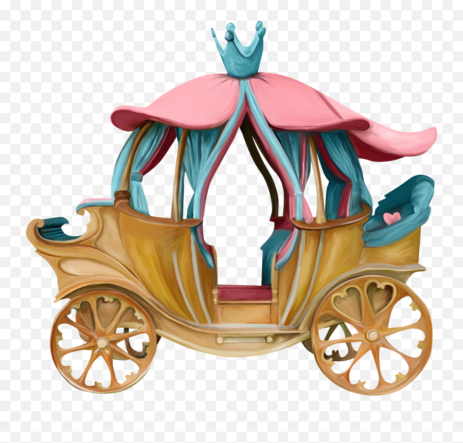 Transparent Wagon Wheels Clipart - Cinderellau0027s Pumpkin Car Cinderella Car Png Emoji,Cinderella Carriage Png