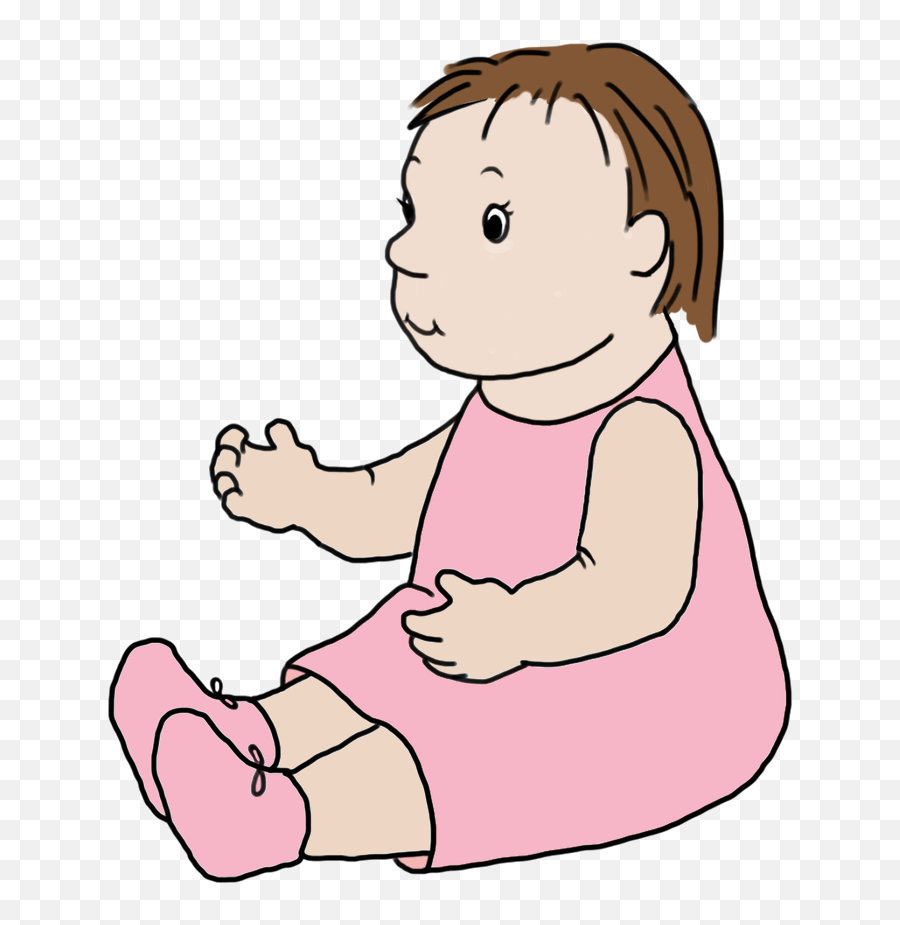 Baby Clipart - Sitting Emoji,Baby Clipart Transparent Background