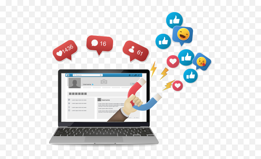 Social Media Management Telford Shropshi 1292136 - Png Social Media Laptop Png Emoji,Redes Sociales Png