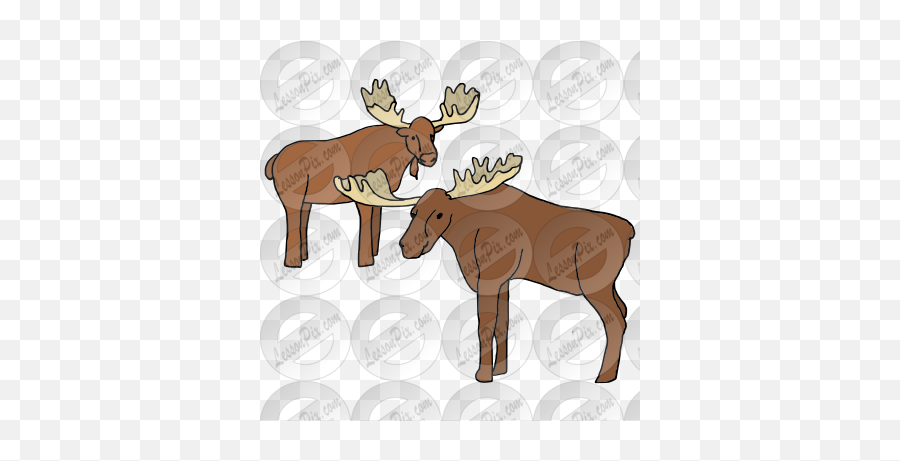 Moose Picture For Classroom Therapy - Moose Emoji,Moose Clipart