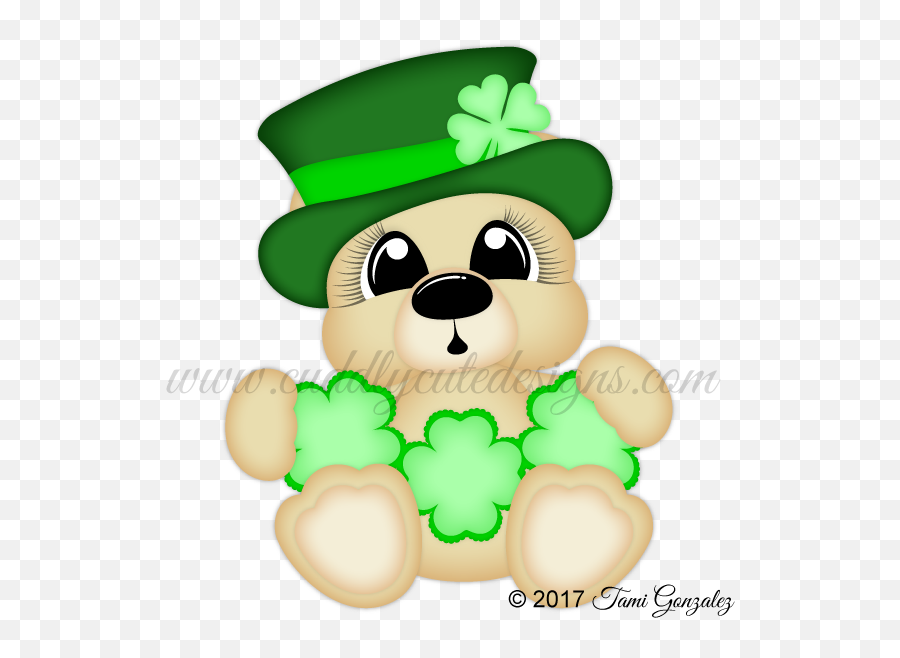 Lucky Bear Cute Designs Tole Painting Emoji,Cute Leprechaun Clipart