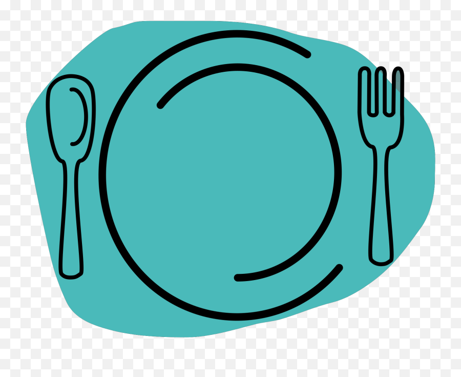 Turquoise Plate Svg Vector Turquoise Plate Clip Art - Svg Emoji,Eating Dinner Clipart