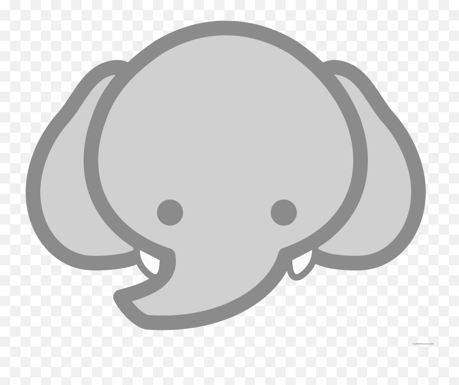 Baby Elephant Cartoon Logo - Elephant Head Cartoon Png Emoji,Cartoon Logo
