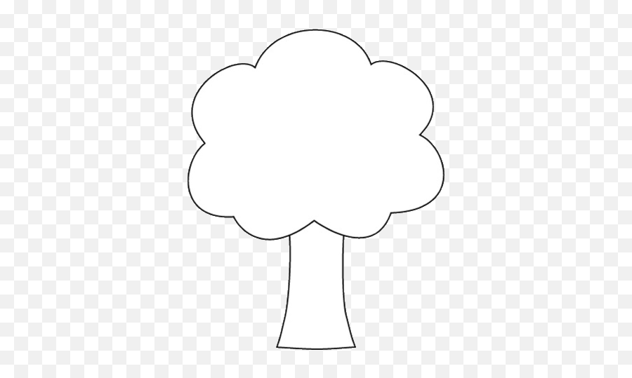 Tree Shape Clipart To Color 12cm - A Photo On Flickriver Emoji,Form Clipart