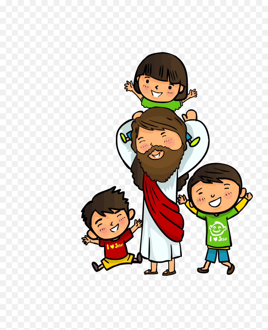 Bible Child Nativity Of Jesus Clip Art - Vector Children Png Jesus And Kids Cartoon Png Emoji,Baby Jesus Clipart
