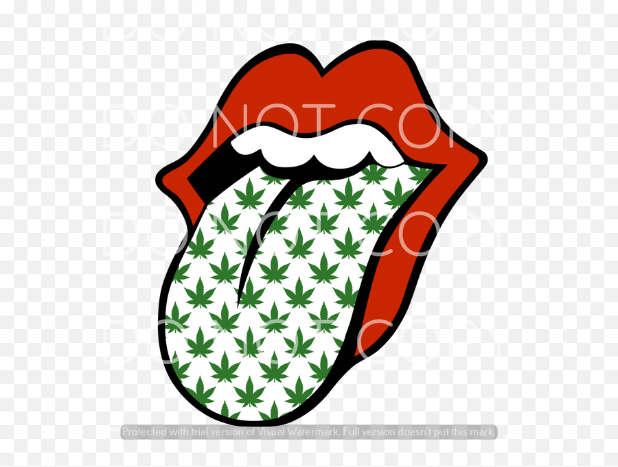 Kiss Weed Lips - Htv Transfer Emoji,Kiss Mark Transparent
