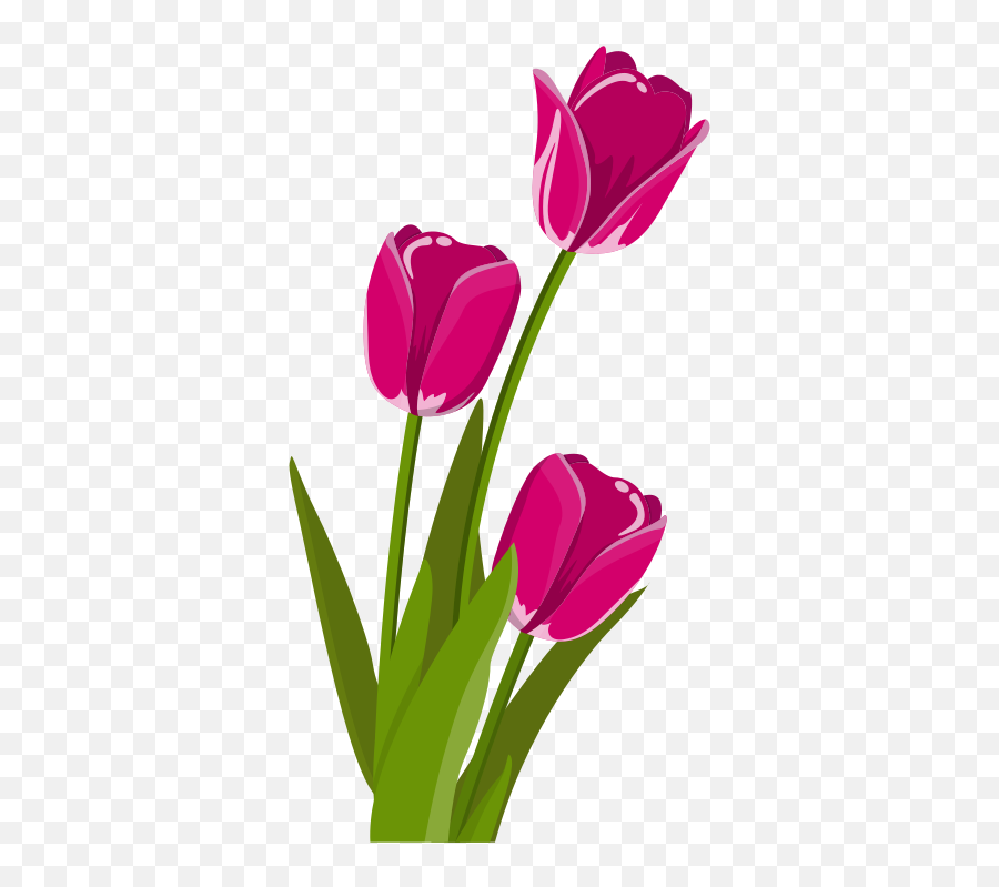 Tulip Flower Clipart Free Svg File - International Day Dp Emoji,Flower Clipart