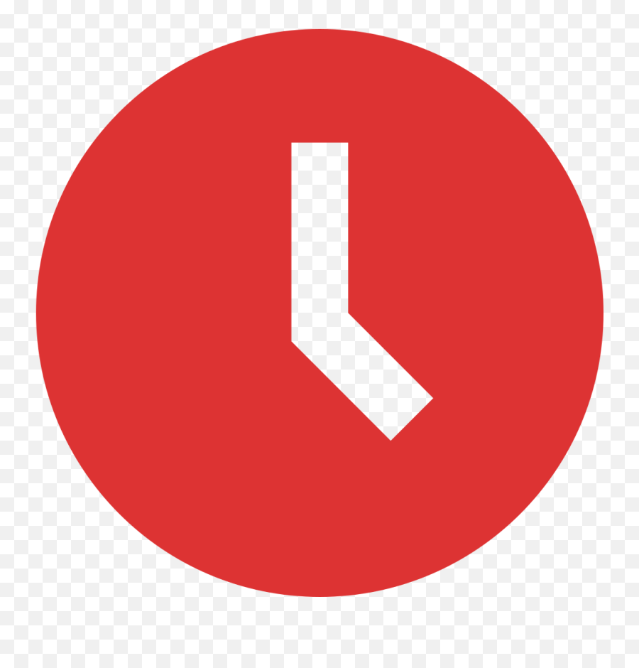 Oojs Ui Icon Clock - Red Clock Icon Png Transparent Emoji,Clock Icon Png
