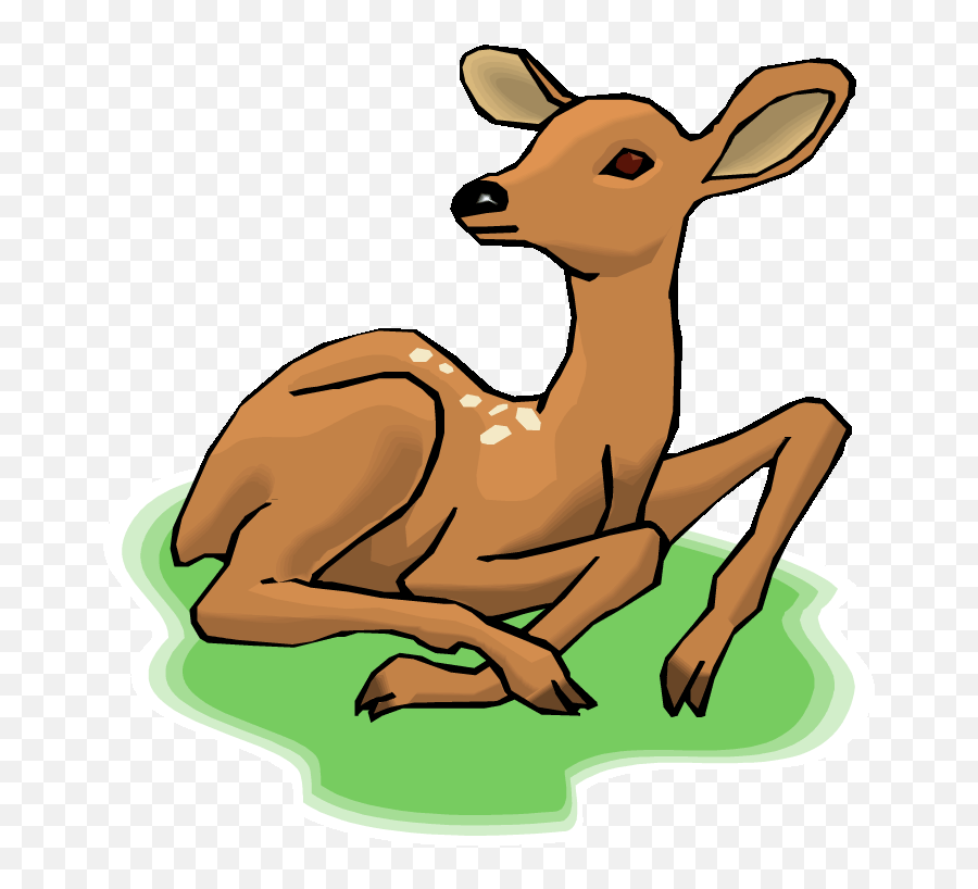 Deer Head Clip Art Image - Deer Sitting Clipart Emoji,Deer Head Clipart