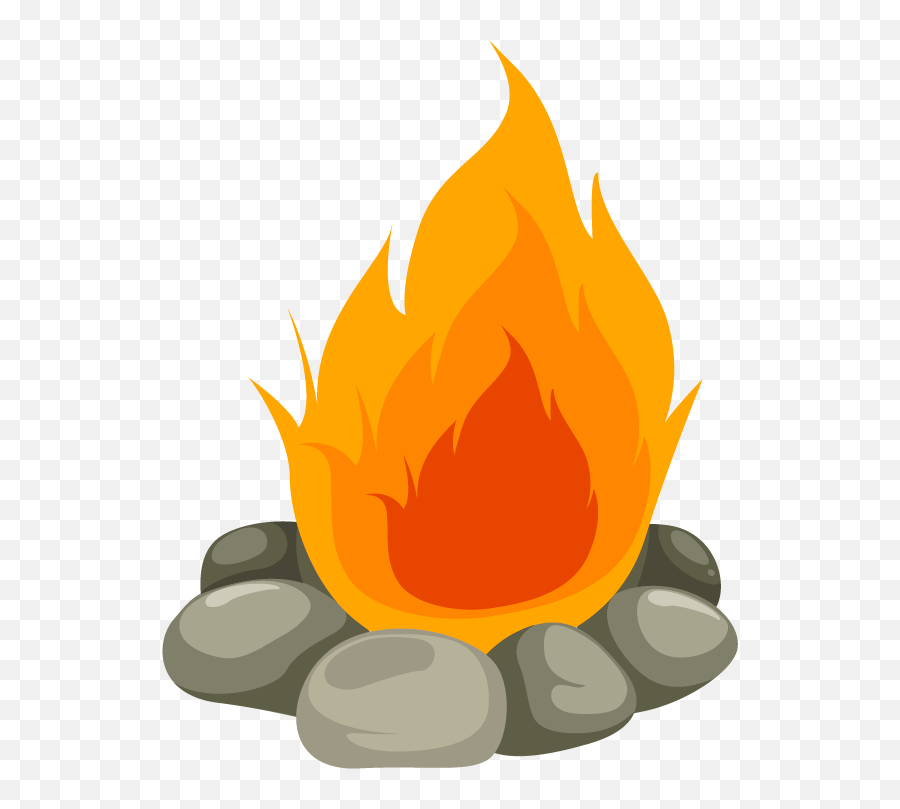 Cartoon Campfire Png Transparent Png - Camp Fire Cartoon Png Emoji,Campfire Png