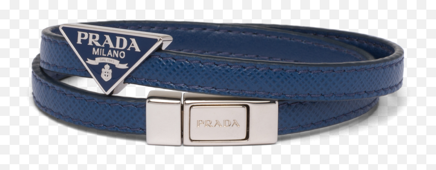 Saffiano Leather Bracelet - Versace Emoji,Prada Logo