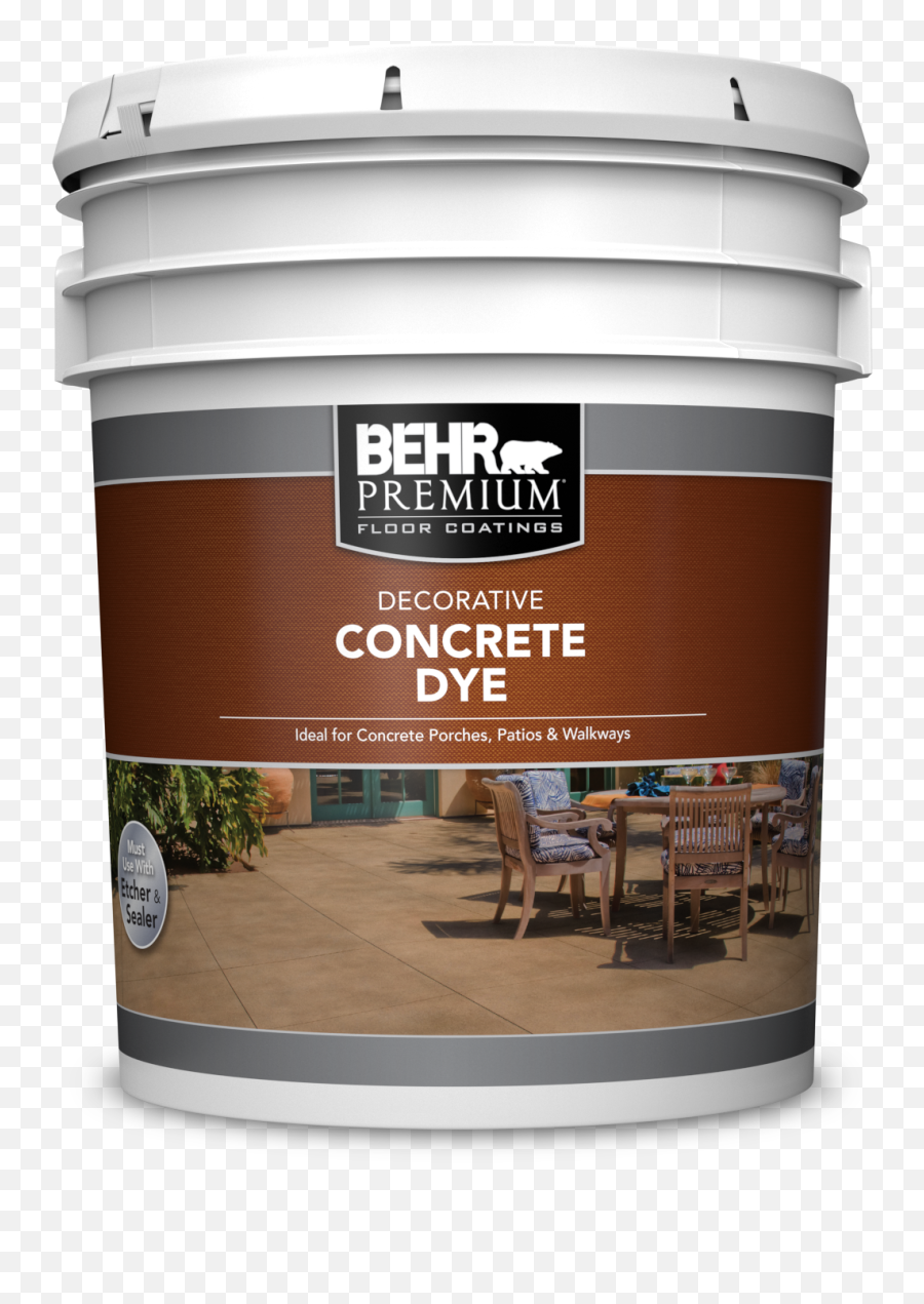 Decorative Concrete Dye - Behr Premium Plus Emoji,Transparent Colors