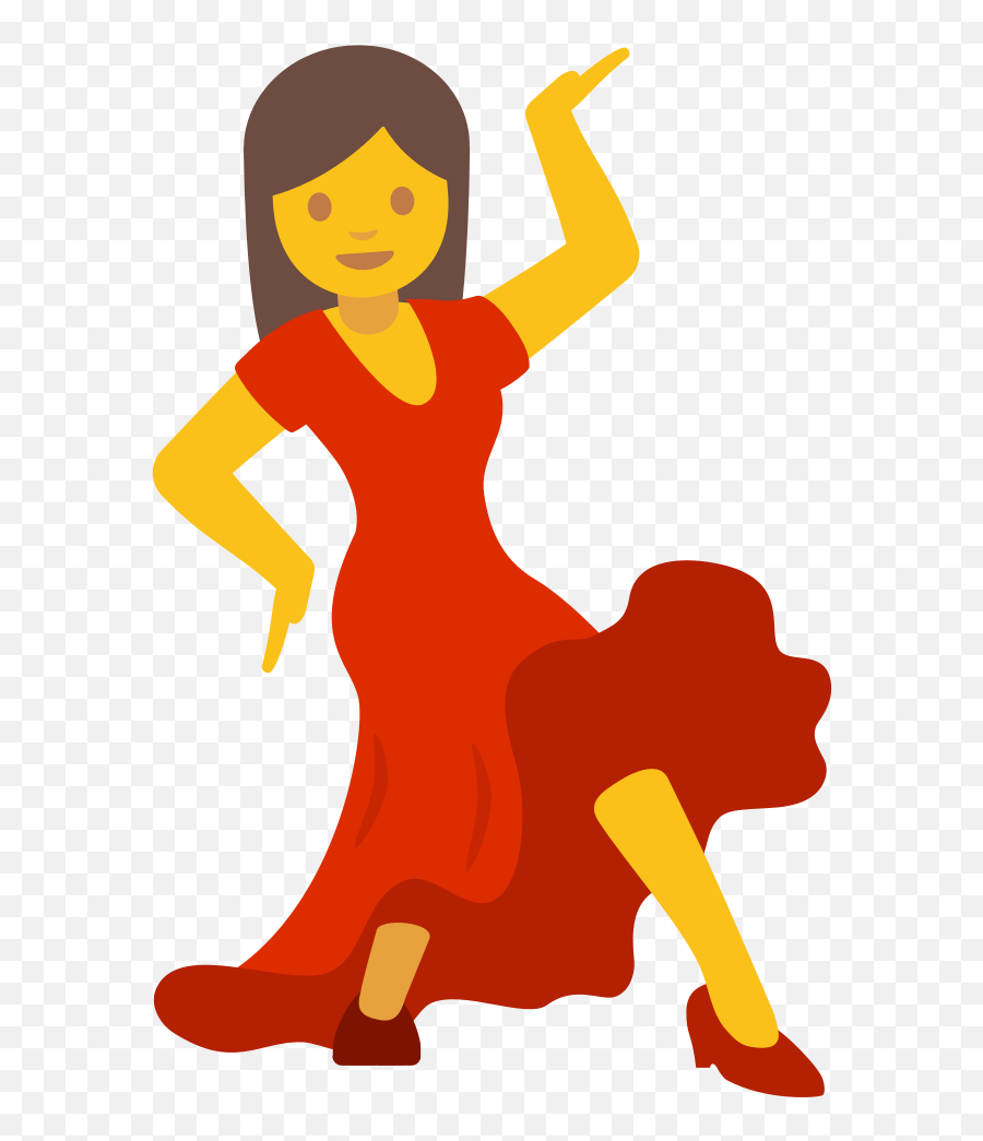 File - Emoji U1f483 Android Nougat Emojis Transparent Android Dancing Woman Emoji,Eggplant Emoji Transparent
