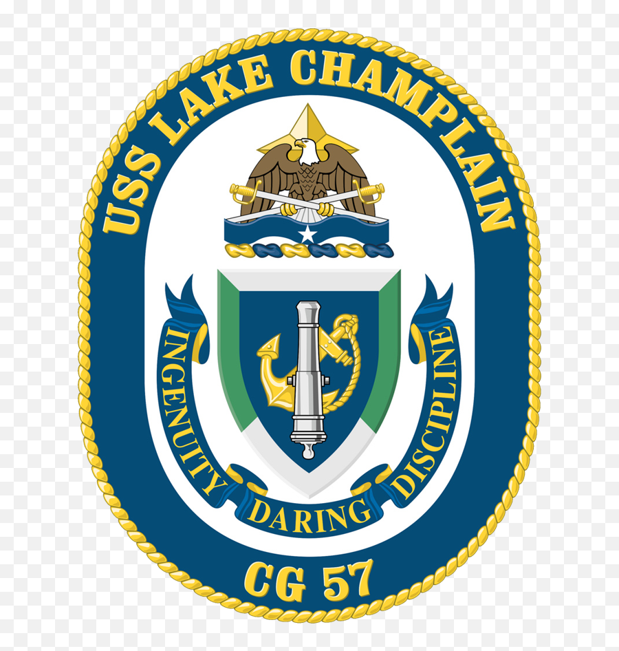 Usslakechamplancg - 57crestpng 674865 Us Navy Ships Uss Lake Champlain Emblem Emoji,United States Navy Logo