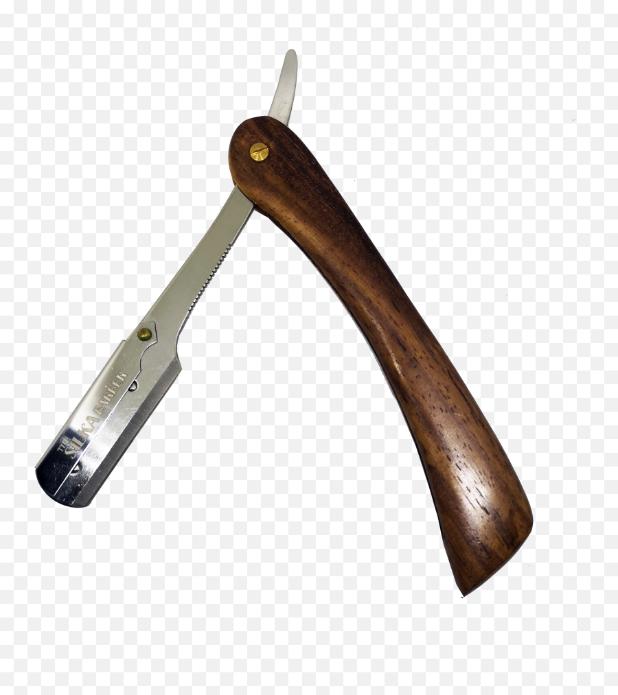 Download Wooden Handle Shaving Straight - Wood Razor Emoji,Razor Png
