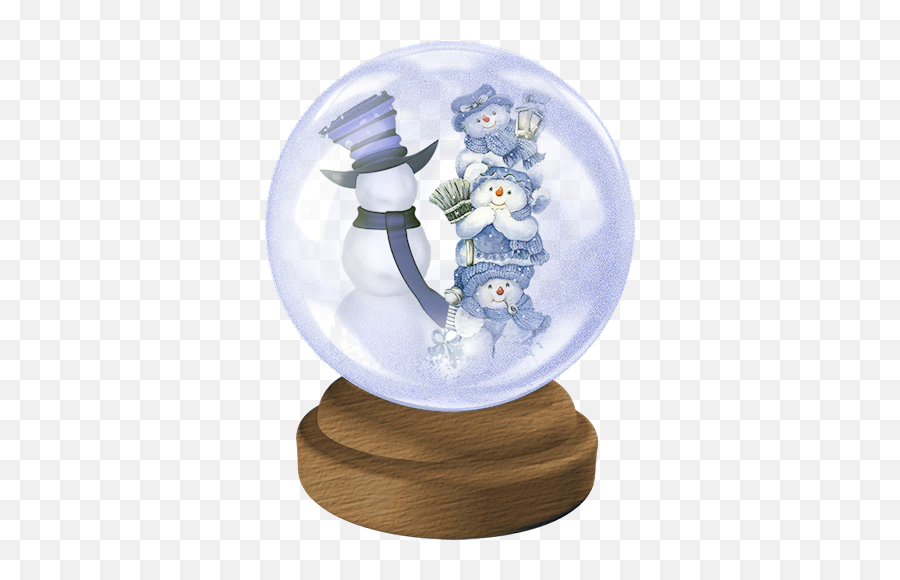 Transparent Christmas Snowglobe With - Snowman Snow Globe Transparent Background Emoji,Snow Globe Clipart