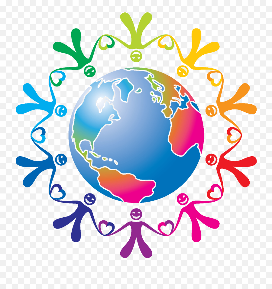 People Holding Hands Around The World - Togetherness Clipart Emoji,People Holding Hands Clipart