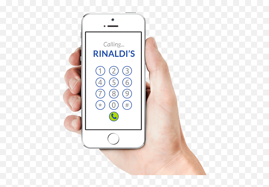 Contact Get A Free Estimate Rinaldiu0027s Air Conditioning - Technology Applications Emoji,Hand Holding Phone Png