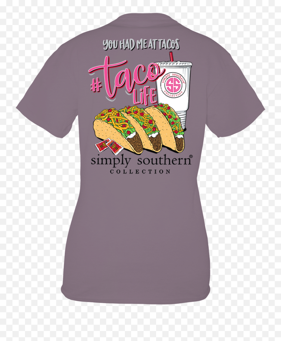 Taco Life Tshirt By Simply Southern - Simply Southern Taco Shirt Emoji,Taco Transparent