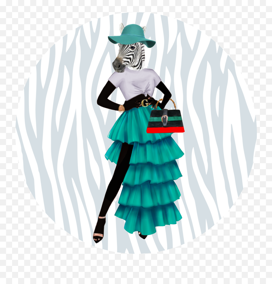 The Fancy Zebra - Ruffle Emoji,Zebra Logo