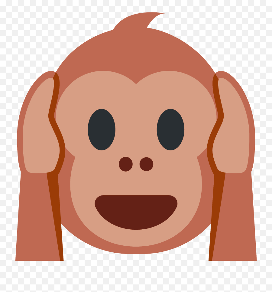 Hear - Hear No Evil Monkey Emoji,Hear Clipart