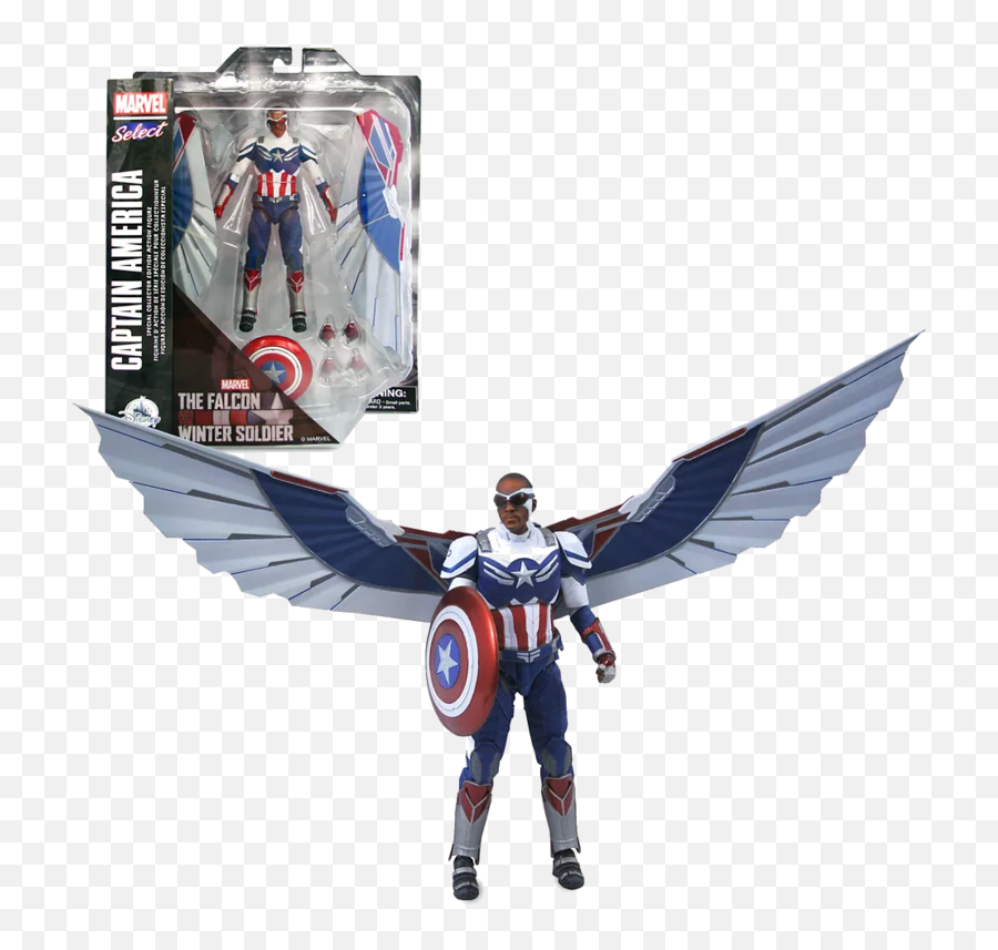 Captain America Collector Edition By Diamond Select - Fatcat Collectibles Emoji,Falcon Marvel Png