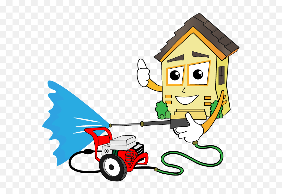 Happy Lawn Care - Pressure Washer Cartoon Png Clipart Full Emoji,Washer Clipart