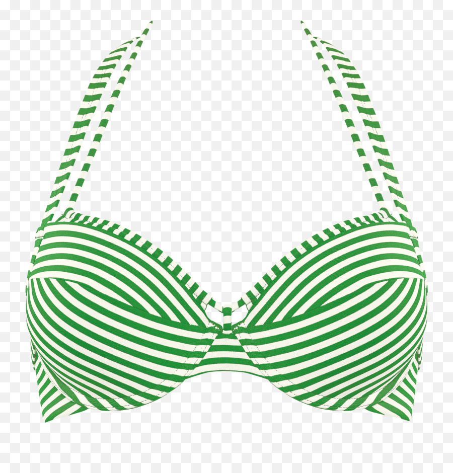 Holi Vintagepush Up Bikini Top Green - Ivory Emoji,Bikini Transparent Background