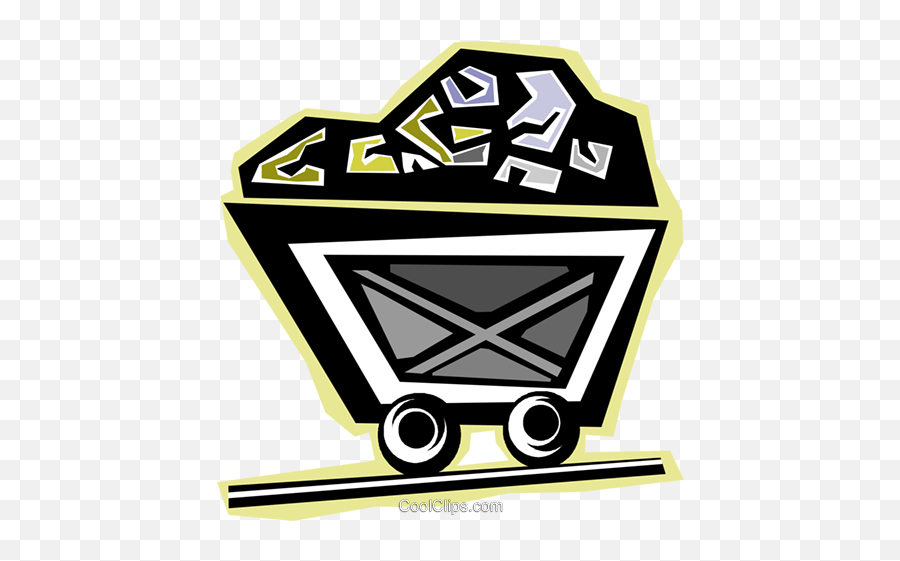 Mining Car Full Of Coal Royalty Free Vector Clip Art Emoji,Mining Clipart