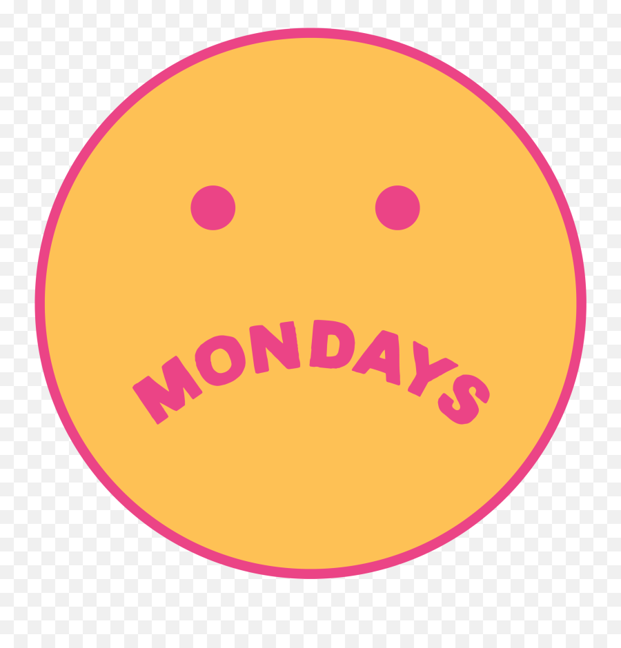 Monday Smiley Sticker U2014 Nicole Goldfarb Emoji,Monday Png