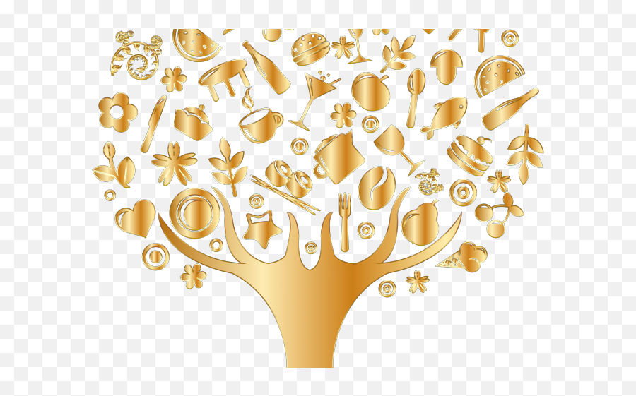 Life Clipart Golden Tree - Decorative Emoji,Life Clipart