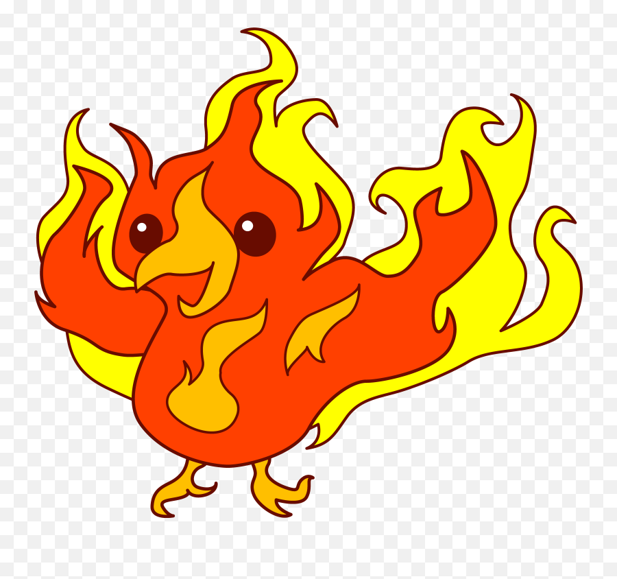 Cute Phoenix Clipart - Phoenix Clipart Emoji,Phoenix Clipart