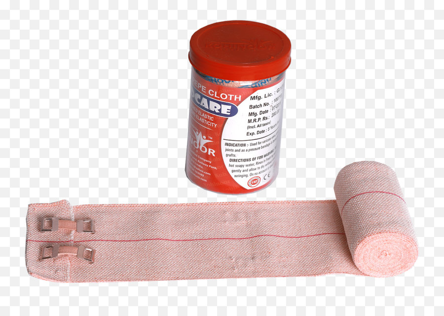 2 Elastic Crepe Bandage U2013 Kohinoor Products - Elastic Bandage Emoji,Bandage Png