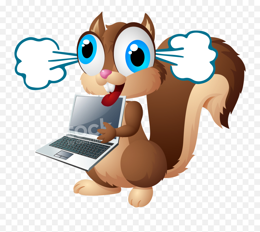 Cartoon Squirrel Png Clipart - Cartoon Crazy Squirrel Emoji,Squirrel Clipart