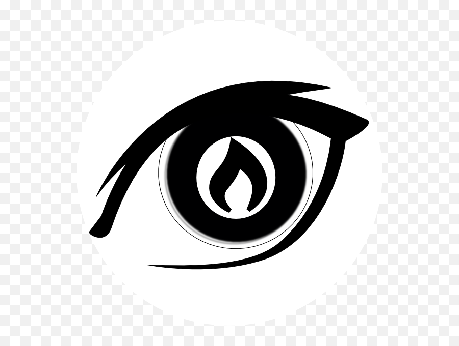Burning Eye 2 Clip Art - Demon Eyes Transparent Background Free Fire Eyes Emoji,Eye Clipart Black And White