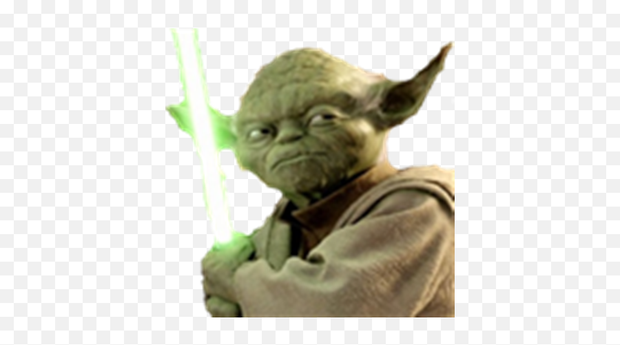 Transparent Yoda - Yoda With Lightsaber Emoji,Yoda Transparent